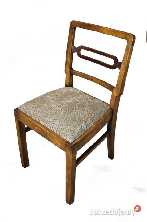Komplet 5 krzeseł ART DECO renowacji zestaw kujawsko-pomorskie Zielonka