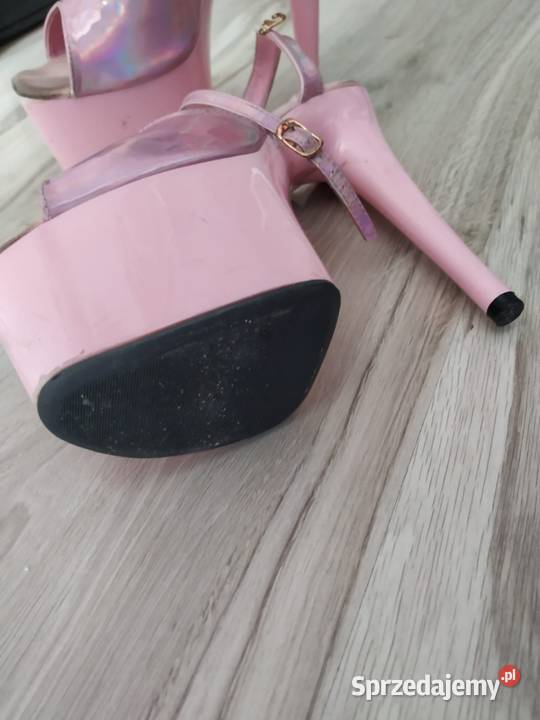 Różowe platformy szpilki holograficzne heelsy 39 Wrocław sprzedam
