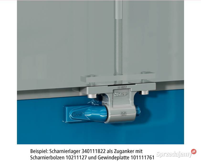 Zawias 2530 100mm h38mm M12 102111822 385111822 Lawety wielkopolskie