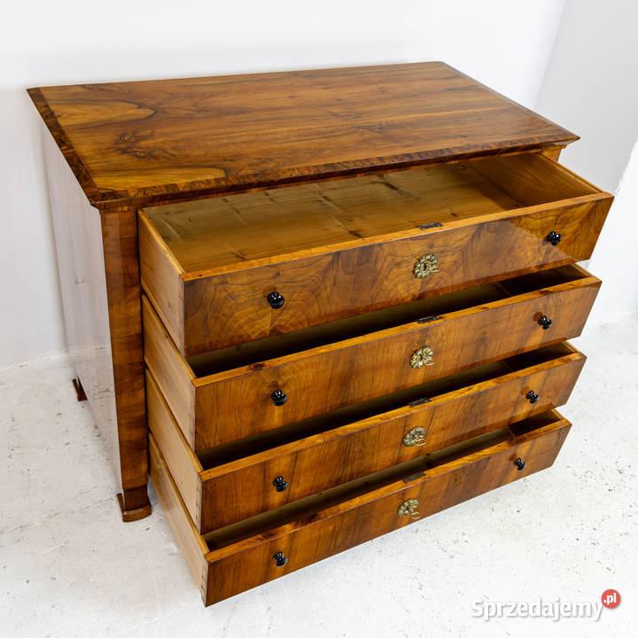 Duża komoda biedermeier Austria orzechowa Swarzędz