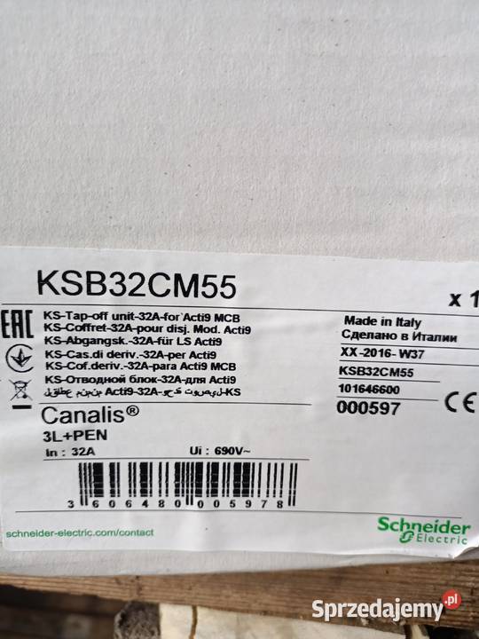Kaseta odpływowa Schneider KSB3255 Pozostałe Łomianki