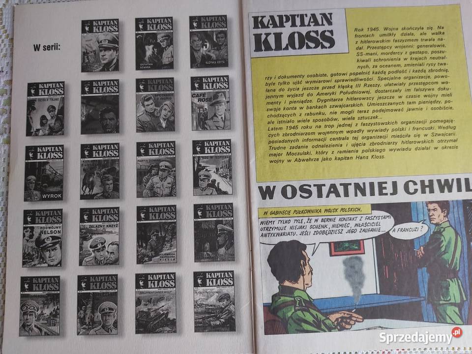 Komiksy Hans Kloss Pruszków sprzedam