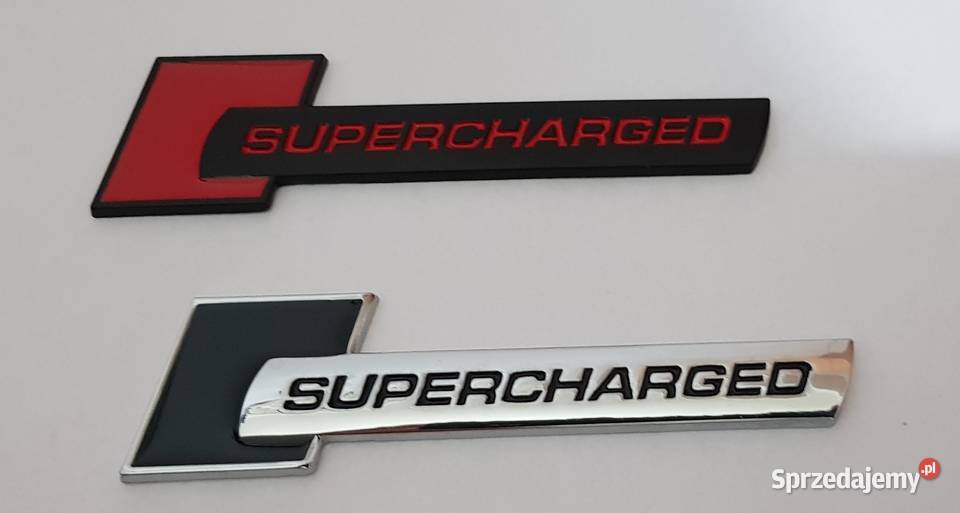 NOWY klejany znaczek SUPERCHARGED emblemat logo Pozostałe Zamość