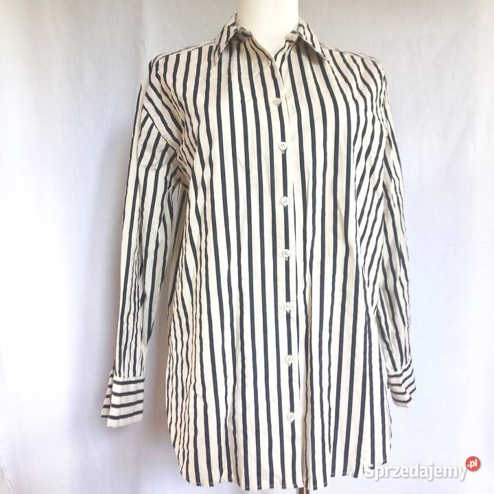 Koszula PASKI Bluzka damska Beż Czarna r 38 Białystok