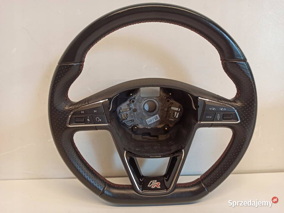 SEAT LEON III FR KIEROWNICA SKÓRA CZERWONA NIĆ Kierownice