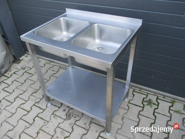 Zlew Gastronomiczny 2 Komorowy Z Półką 806085 Ostrów Wielkopolski