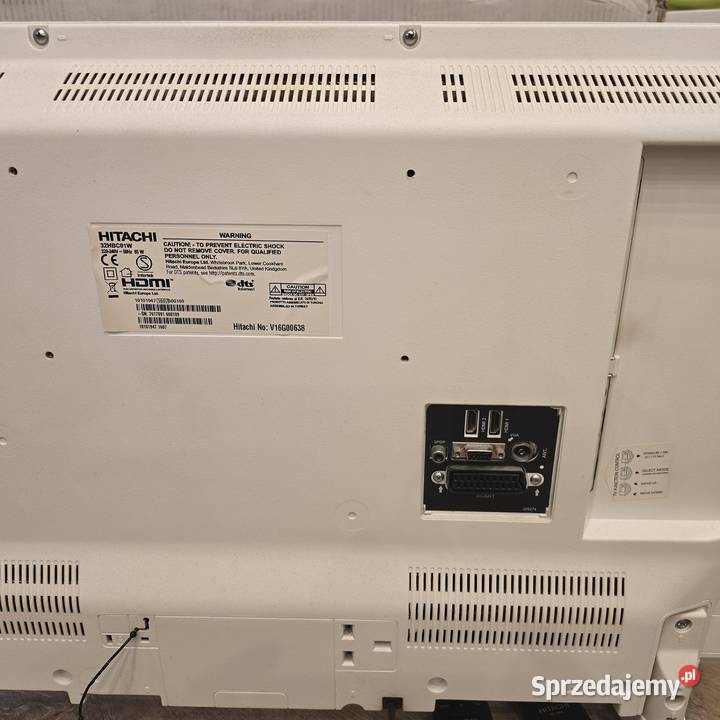 Telewizor 32 biały HITACHI 32HBC01W dekoder Koluszki