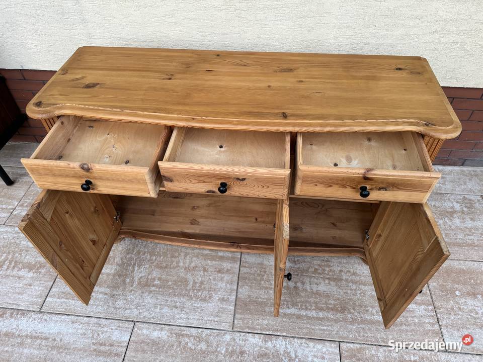 Komoda drewniana sosnowa szafka bufet kredens mazowieckie Garwolin
