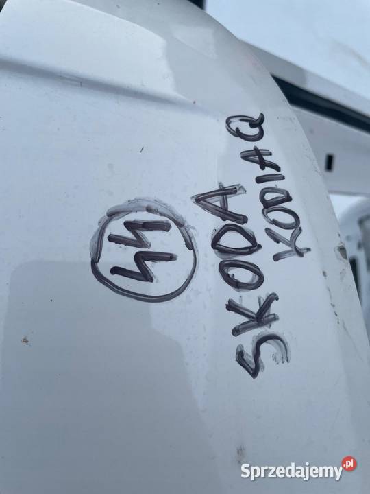 TYŁ TYLNA KLAPA POKRYWA BAGAŻNIKA SKODA KODIAQ