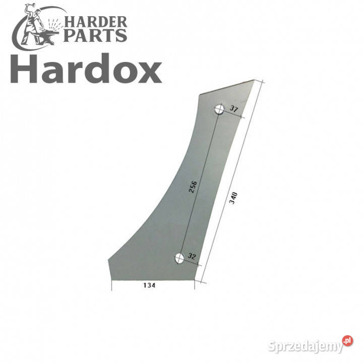 Pierś HARDOX 80609L części do pługa OVERUM Suwałki