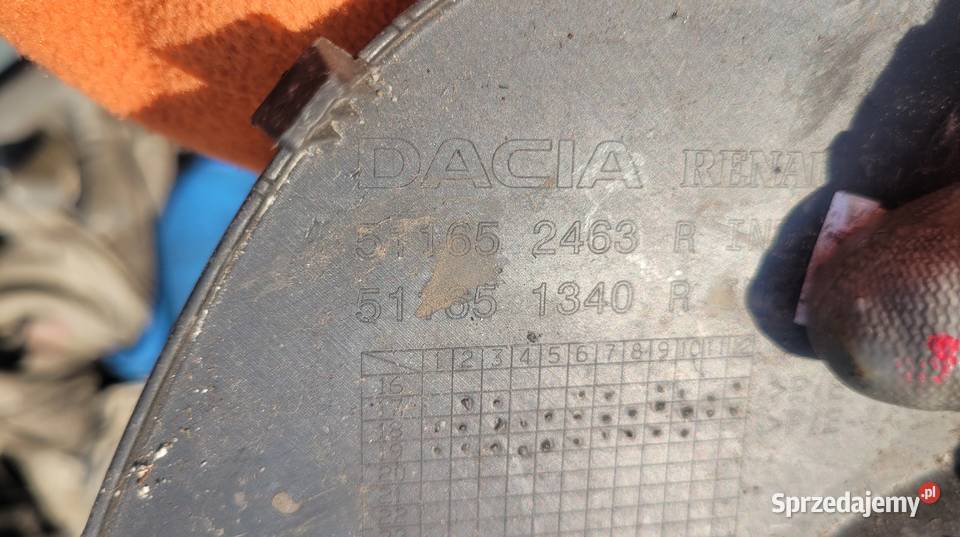 DACIA DUSTER II 17 ZAŚLEPKA HAKA ZDERZAKA TYŁ Ruda Śląska