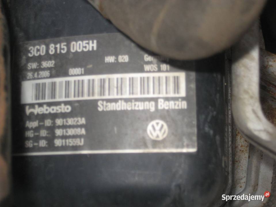 vw passat b6 0005r 20 fsi webasto dewasto Rakoniewice