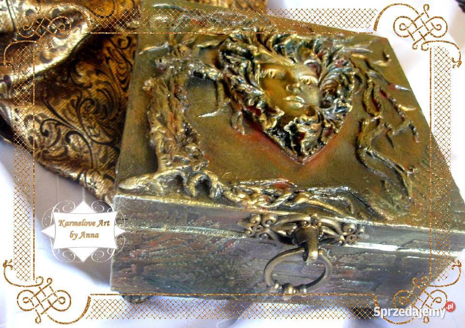 Szkatułka na biżuterię rękodzieło