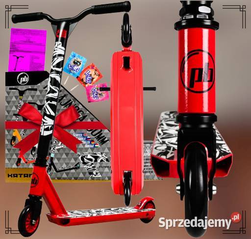 WYCZYNOWA HULAJNOGA Czerwono Czarna Stunt Pro warmińsko-mazurskie