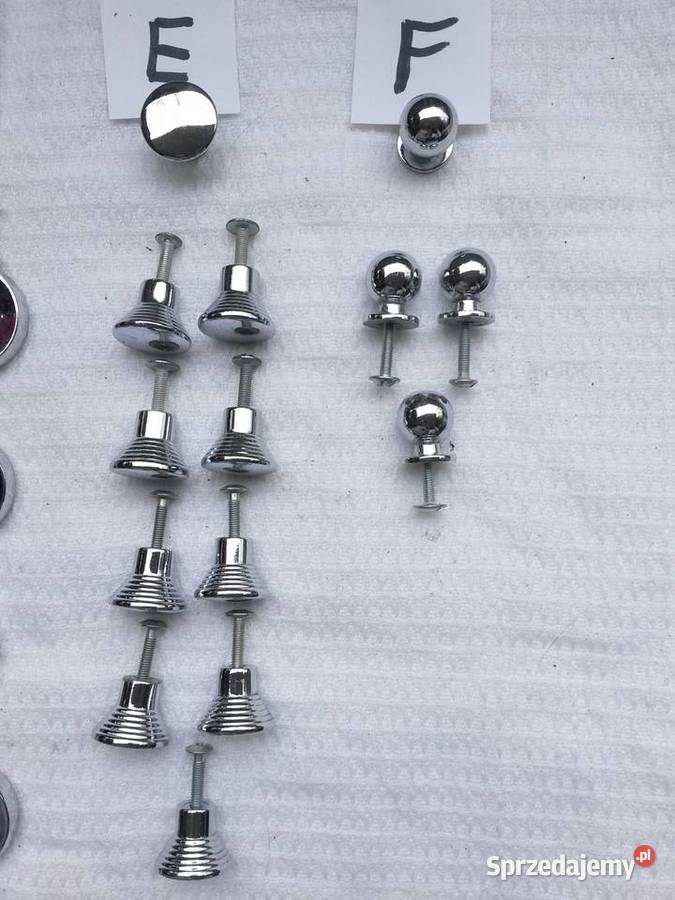 UCHWYTY MEBLOWE stare PRL mosiężne metalowe mazowieckie Warszawa