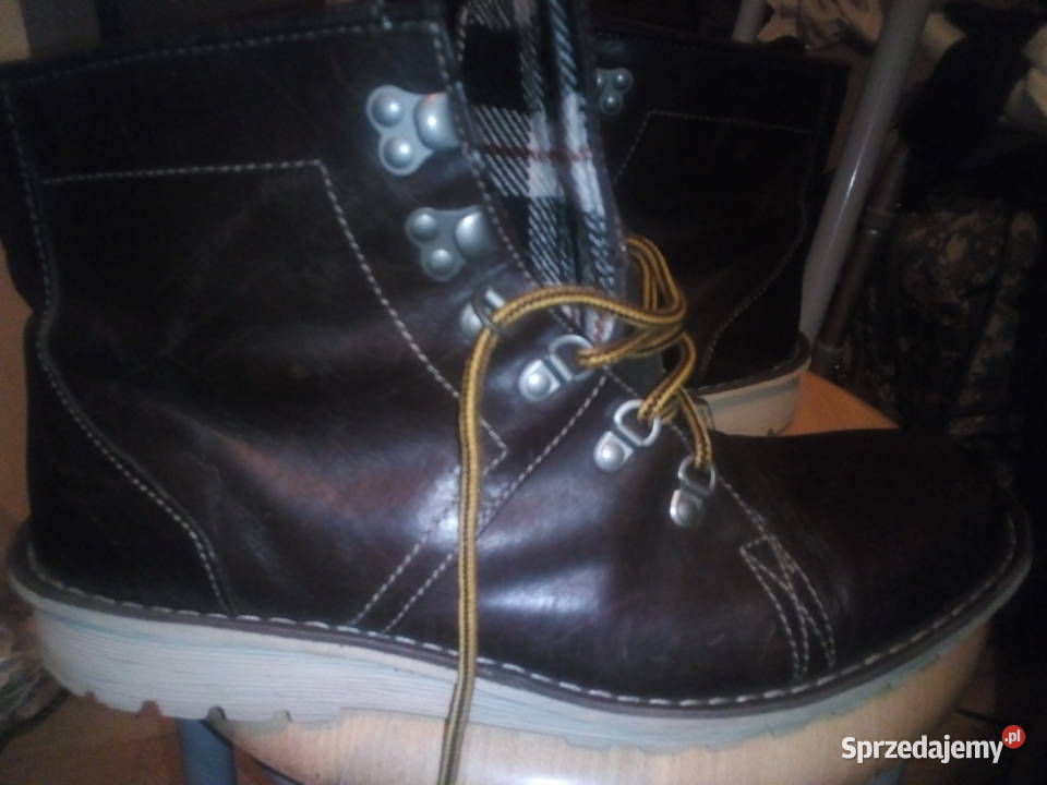 Buty męskie skórzane Clarks 46 47 G Zebrzydowa