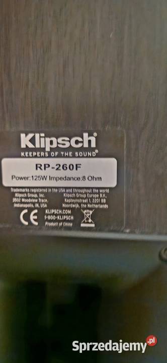 Klipsch RP260F Bielsko-Biała sprzedam