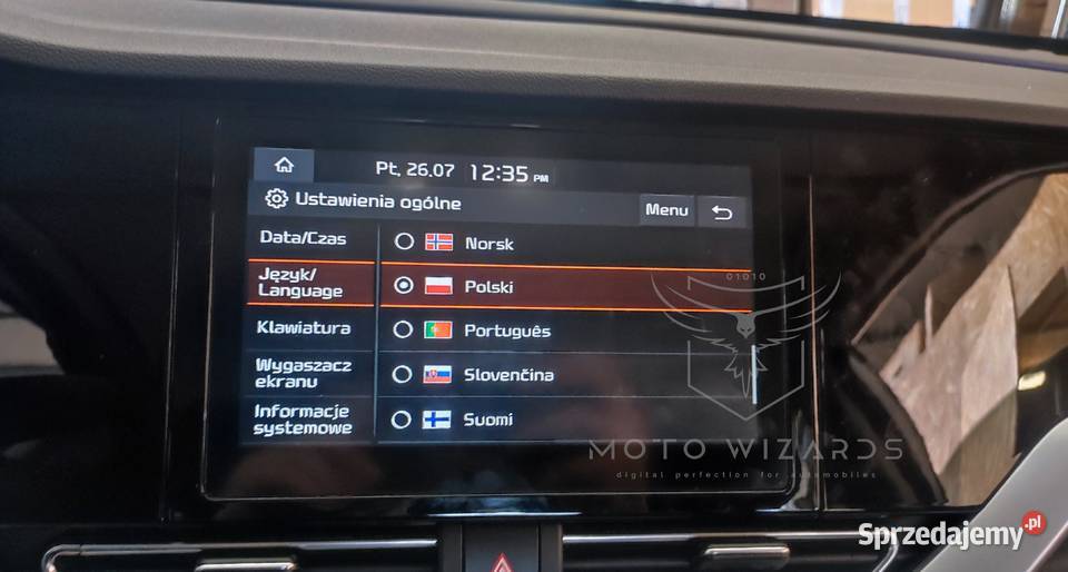Polskie Menu USAEU KIA Rio Stinger Sportage EV6 sprzedam