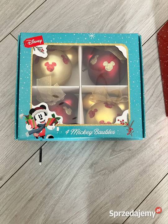 Disney Mickey Zestaw 4 Bombek Choinkowych wielokolorowy Kraków