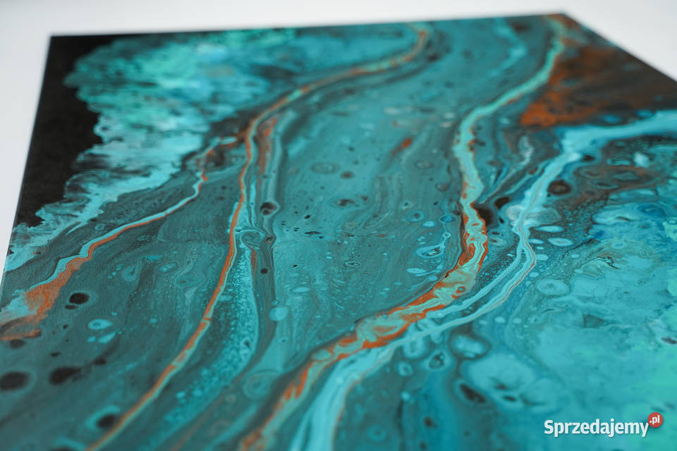 Duży abstrakcyjny obraz Mgławica nieskończoności Warszawa