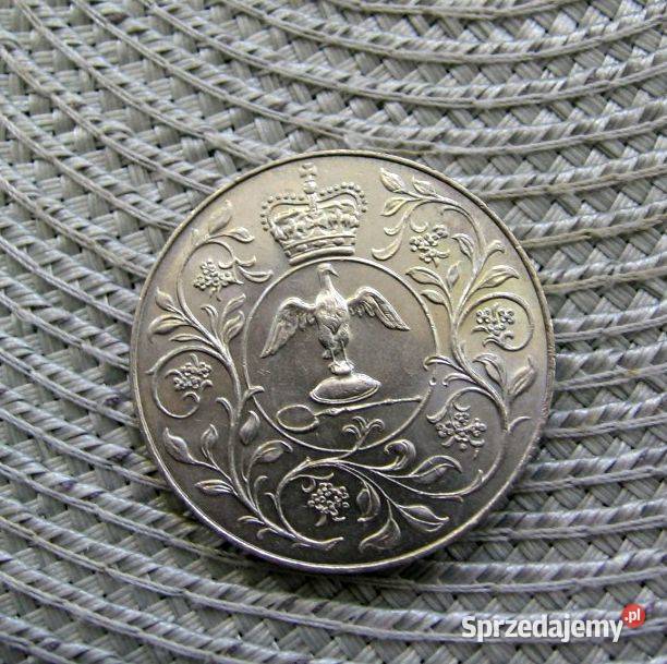 Wielka Brytania 25 Pensów 1977r Srebrny