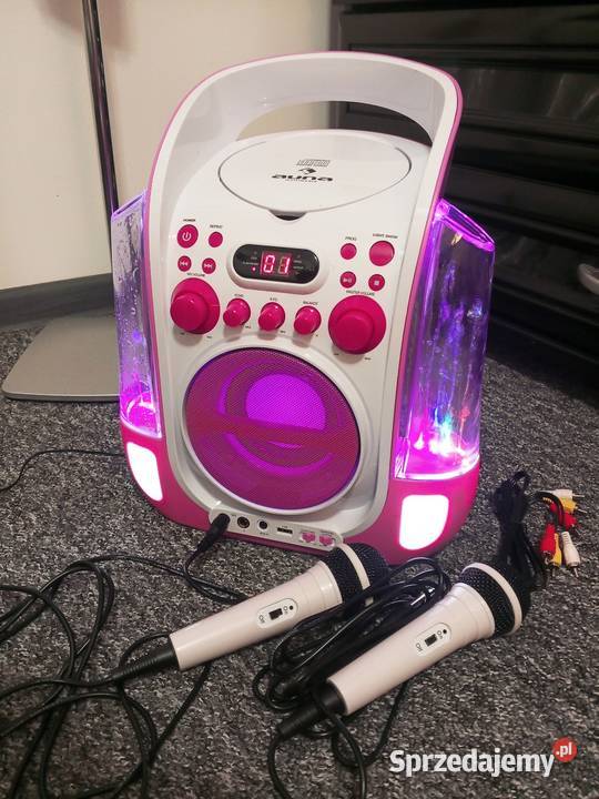 Wieża karaoke 2 mikrofony Biała Rawska