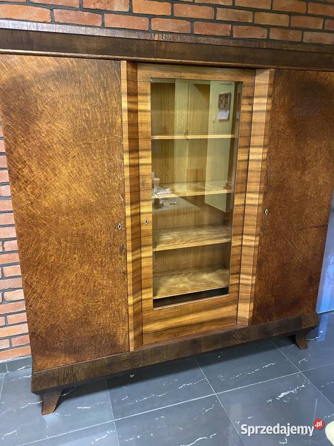 Szafa gabinetowa dębowa renowacji Września