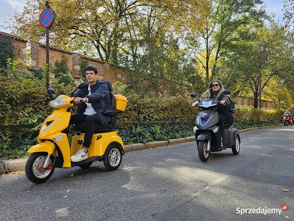 Elektryczny 3kołowy skuter bateria pas pokrowiec Kraków
