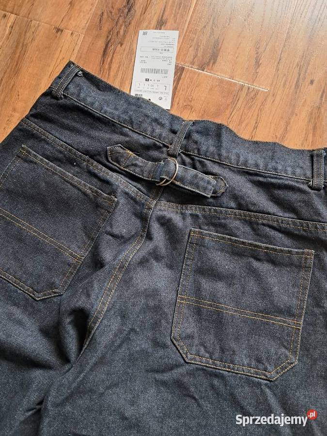 nowe granatowe spodnie rozmiar L szerokość w Sandomierz sprzedam