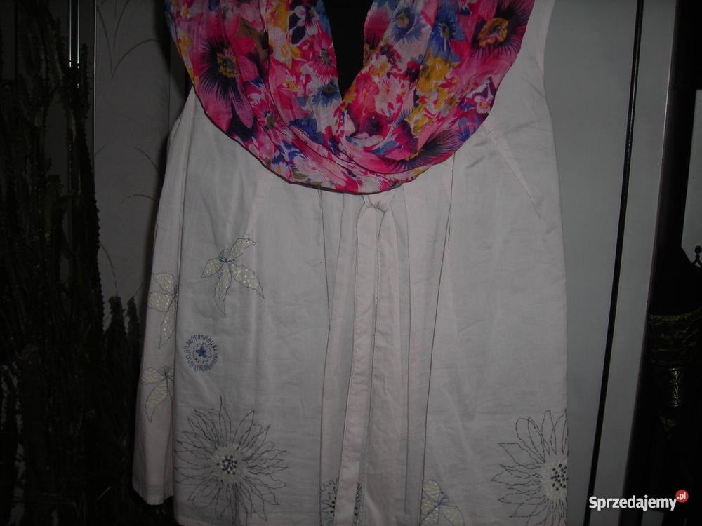 FARHI INDYJSKA BEŻOWA LUŹNA TUNIKA r 4244 Bluzki i koszule Piła