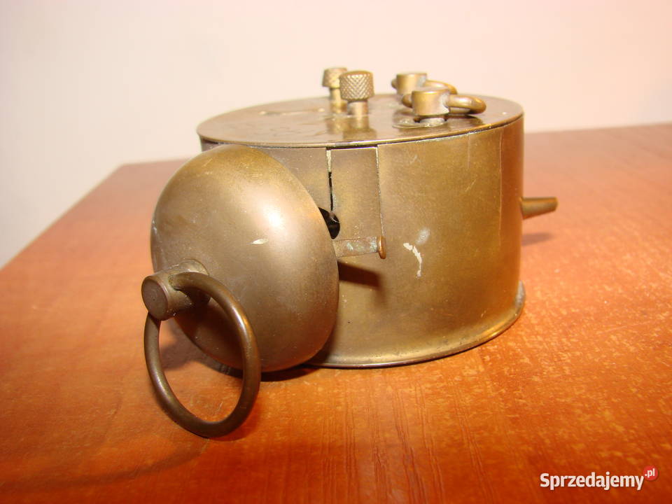 Black Forest stary mosiężny budzik