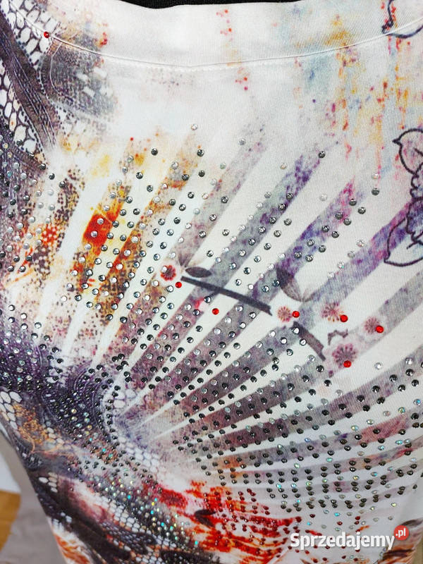 Bluzka damska kimonowa krótki rękaw batwing z Bluzki i koszule Złoczew