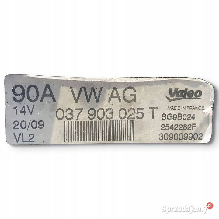 ALTERNATOR Skoda Fabia II Seat Leon 14 16V valeo Chełm