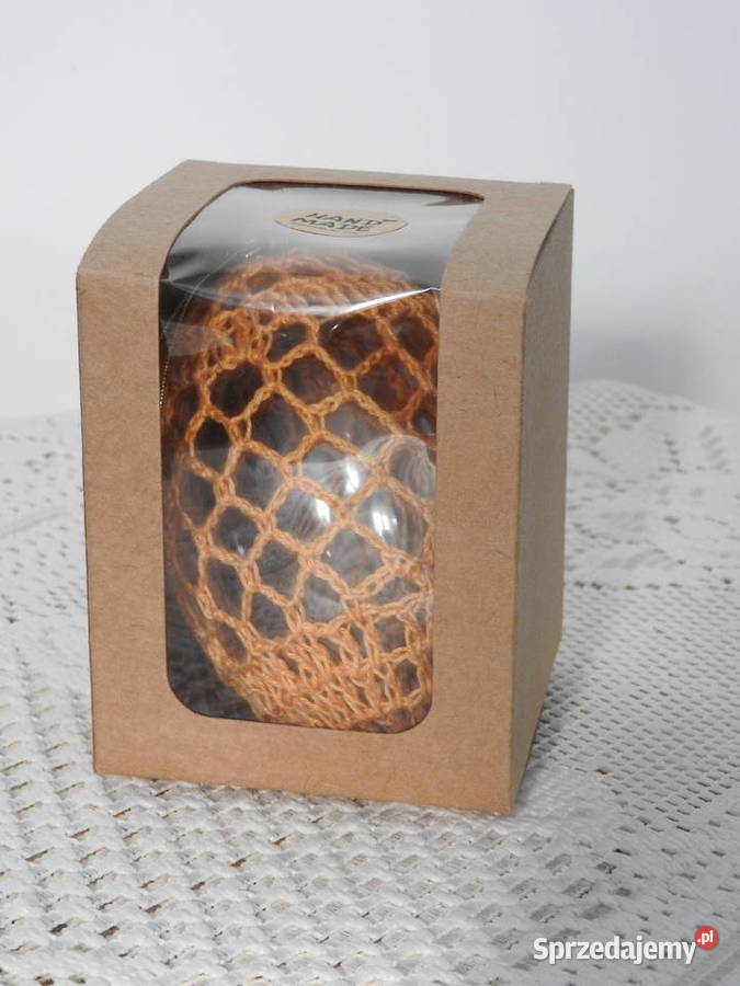 Jajko dziergane na szydełku 10 Rękodzieło śląskie Bytom