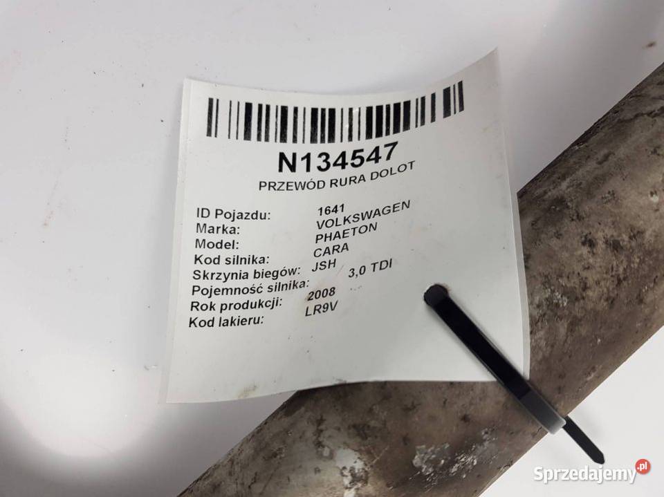 PRZEWÓD RURA DOLOT 3D0145834T PHAETON Lipno sprzedam