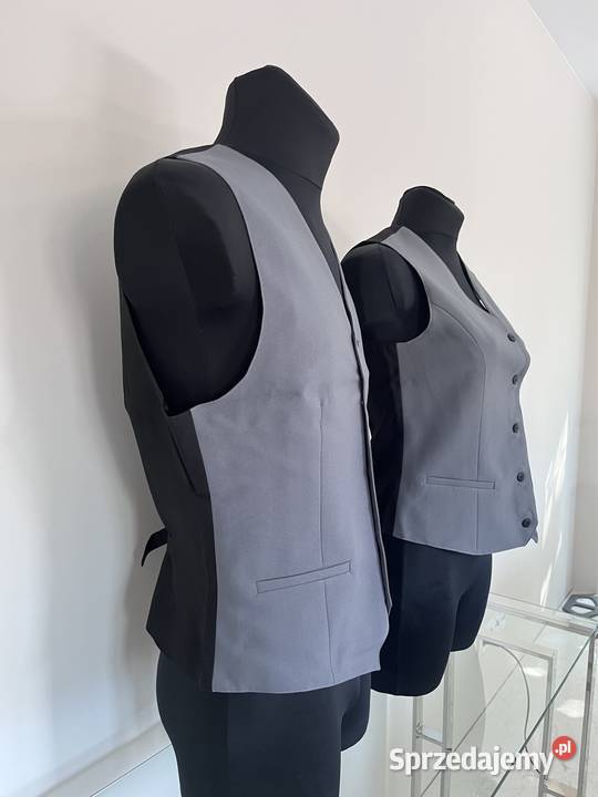 Kamizelki kelnerskie jasny grafit różne rozmiary Gastronomia Wrocław