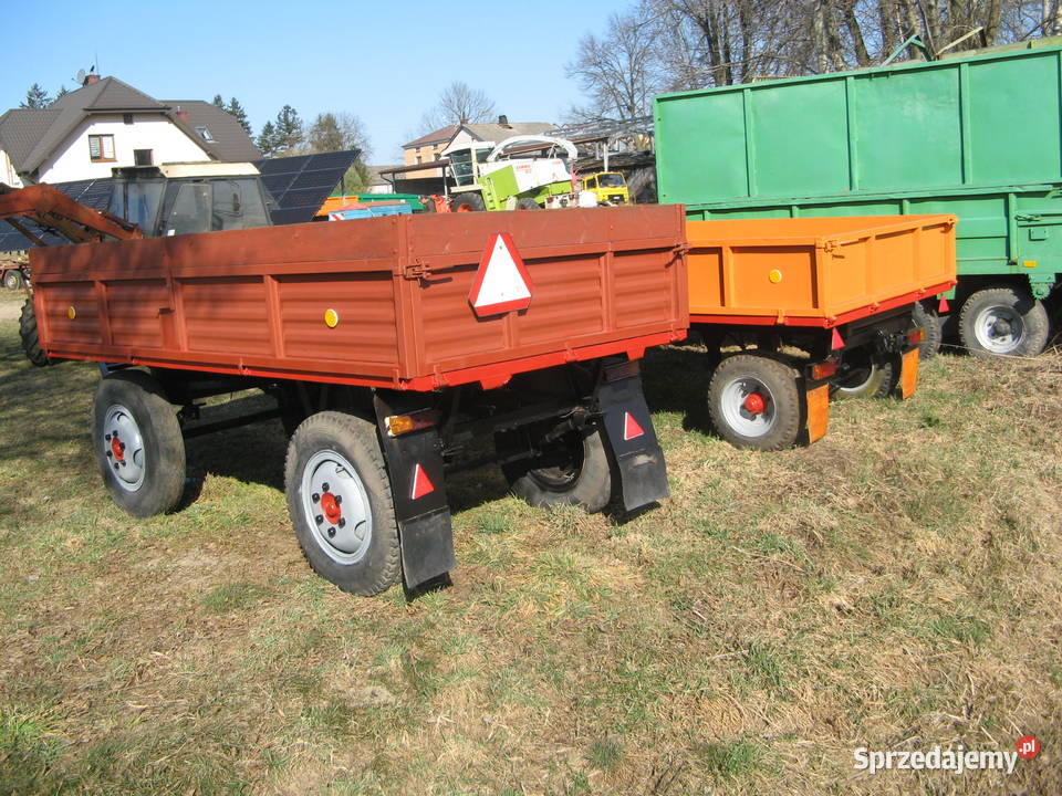 przyczepa d35 sztywna ładna podłoga i burty lubelskie Ryki