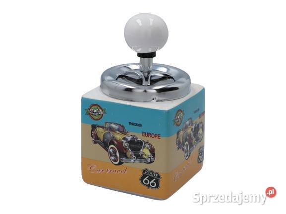 Popielniczka Ceramiczna Kwadratowa oldtimer Car Ostrowy nad Okszą