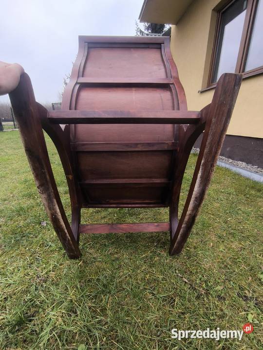 Fotel bujany retro skóra