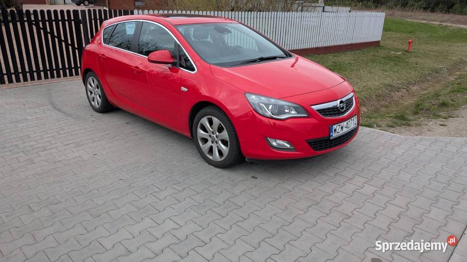 Opel Astra 14 LPG czerwony Wólka Gonciarska