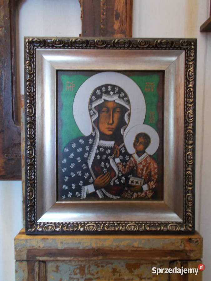 Matka Boska CzęstochowskaPiękna Kopia Malarstwo Szczecin
