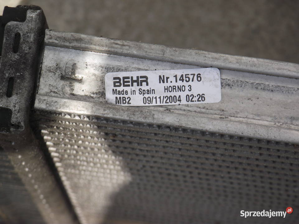 Chłodnica powietrza intercooler 1K0 145 803A chłodnice