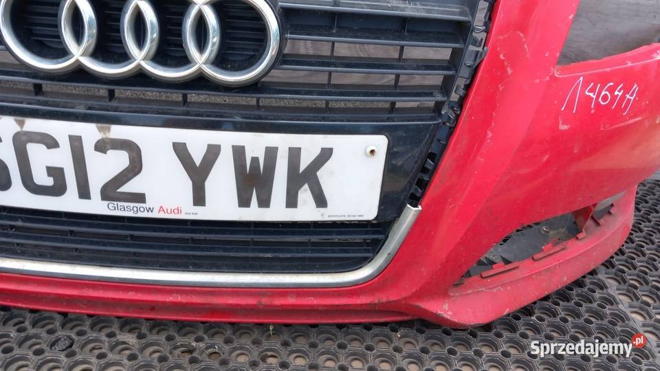 AUDI A3 8P LIFT ZDERZAK PRZÓD LY3J HALOGEN Pasy przednie i tylne Pasy przednie i tylne Zbierkowo