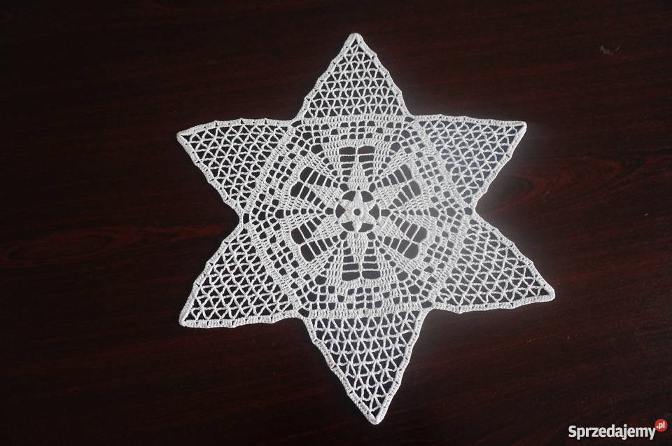 serwety serwetki obrus bieżnik szydełkowe Libiszów-Kolonia