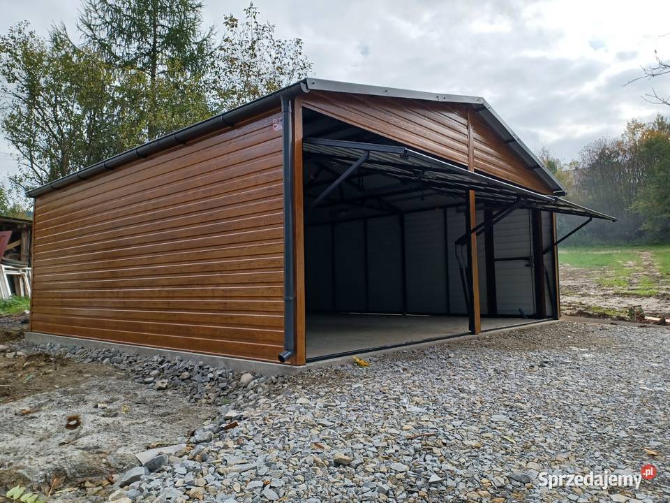 GRAFITOWY Garaż Blaszany 6x6 Garaże Blaszane Sprzedaż