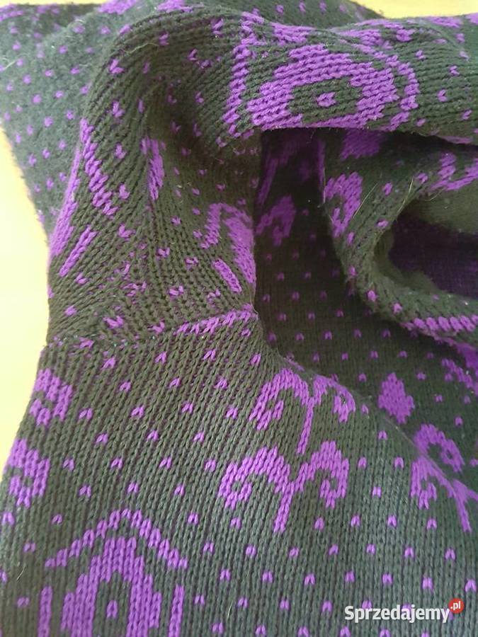 Sweter kardigan vintage duży rozmiar XXL czarny