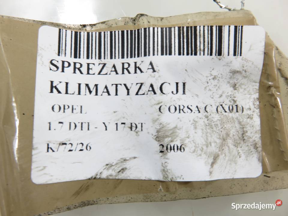 KOMPRESOR KLIMATYZACJI OPEL CORSA C 17 DTI sprzedam