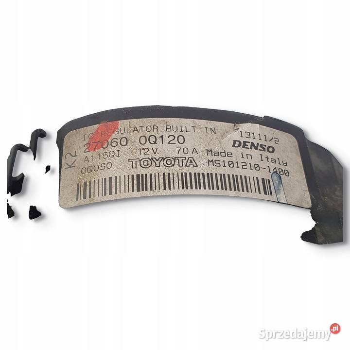 ALTERNATOR Peugeot 107 Toyota Aygo Citroen C1 10 lubelskie Chełm