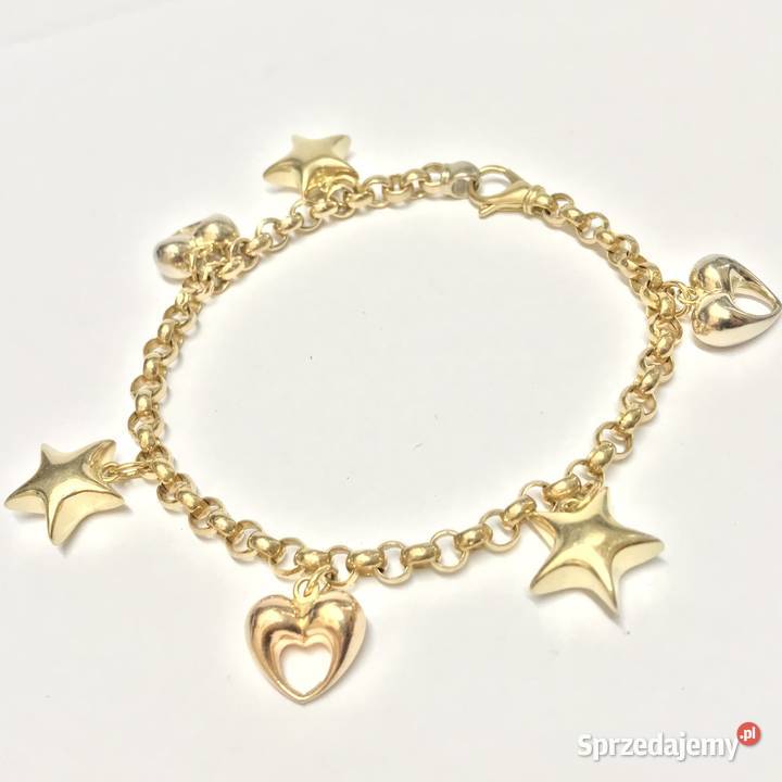 Złota BRANSOLETKA damska 18K cudne OZDOBY piękna złote Pozostałe Warszawa