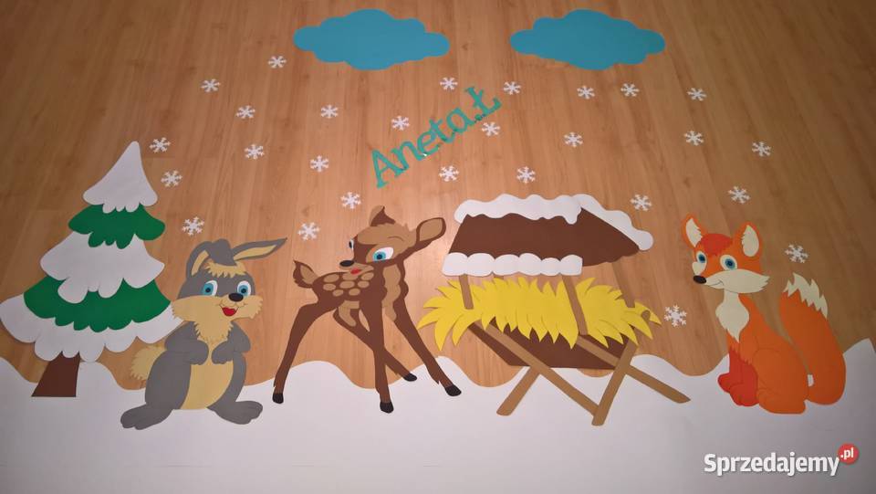 Dekoracje o tematyce zimowej z brystolu 504 102